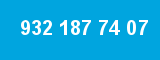 932 187 74 07 932 187 74 07